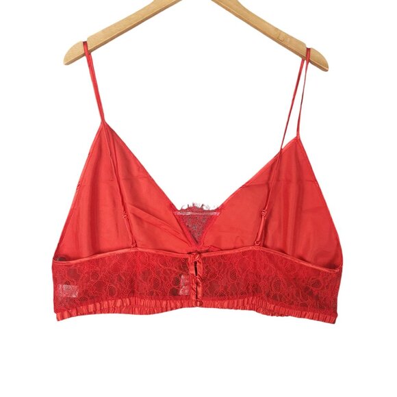 Fredericks Of Hollywood Delphine Lace & Satin Red Sleep Set Size 1X Plus - Picture 4 of 7